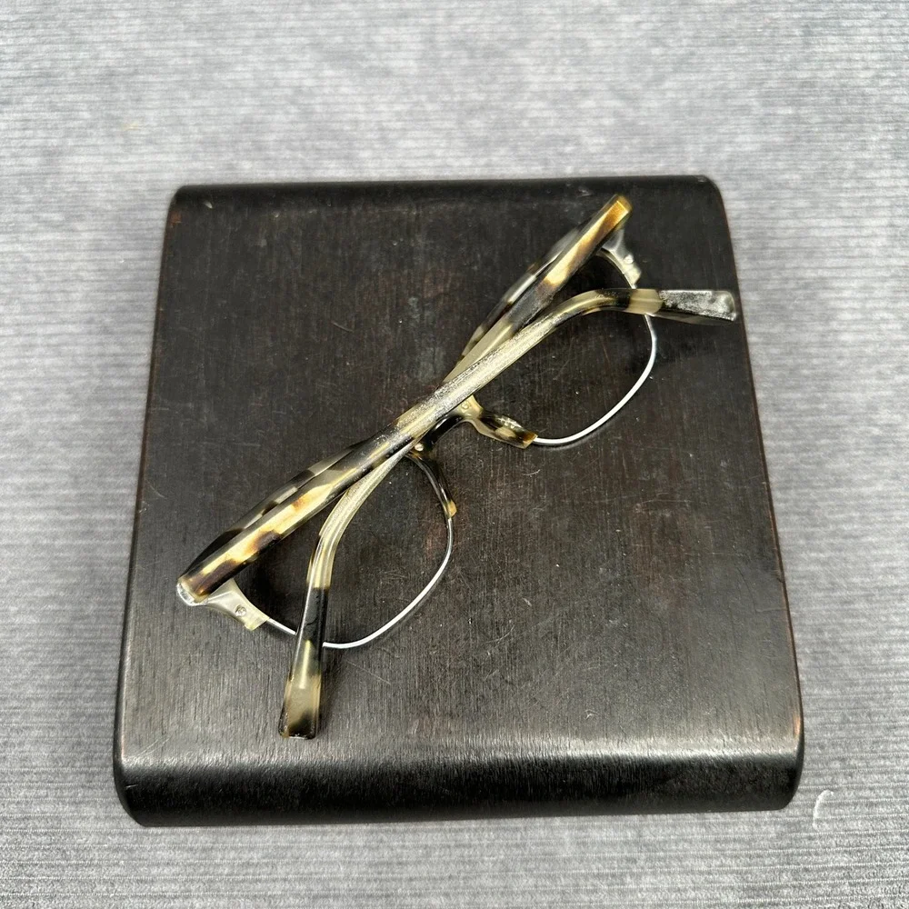 Warby Parker Holcomb Eyeglasses Tortoiseshell Silver Cat Eye Frames 49-19-140